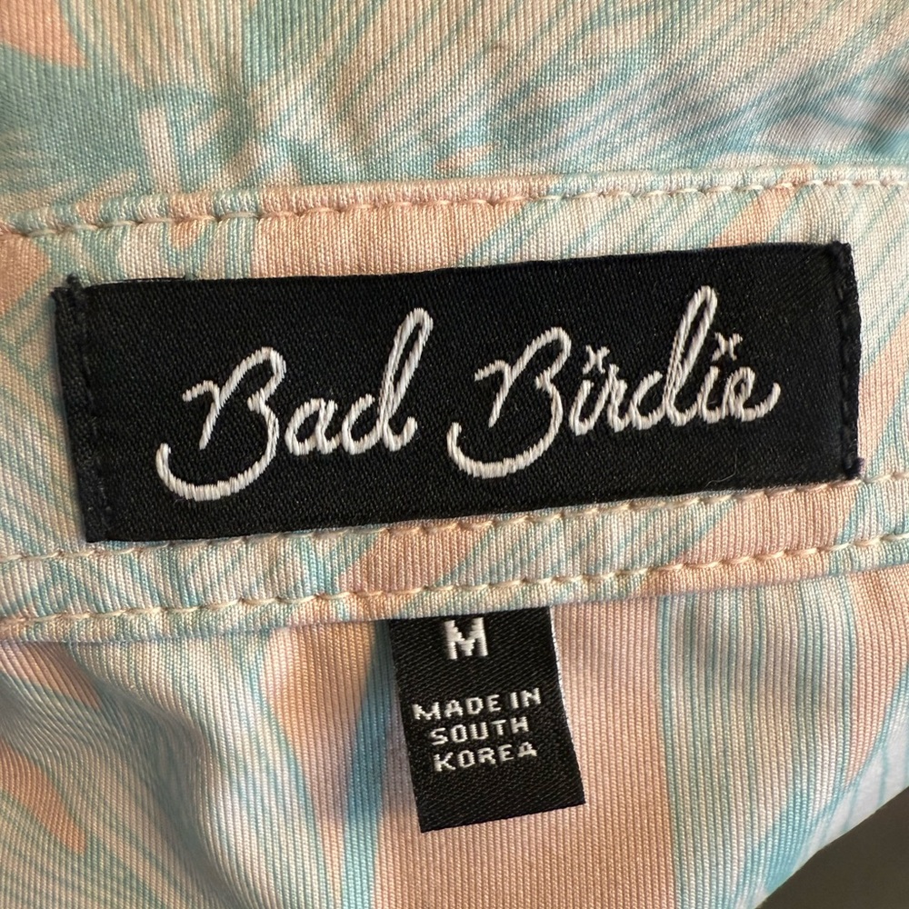Bad Birdie Pastel Palm Print Polo - Picture 2 of 3